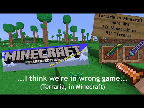 Using Minecraft Texture Packs and Mods to recreate Terraria...