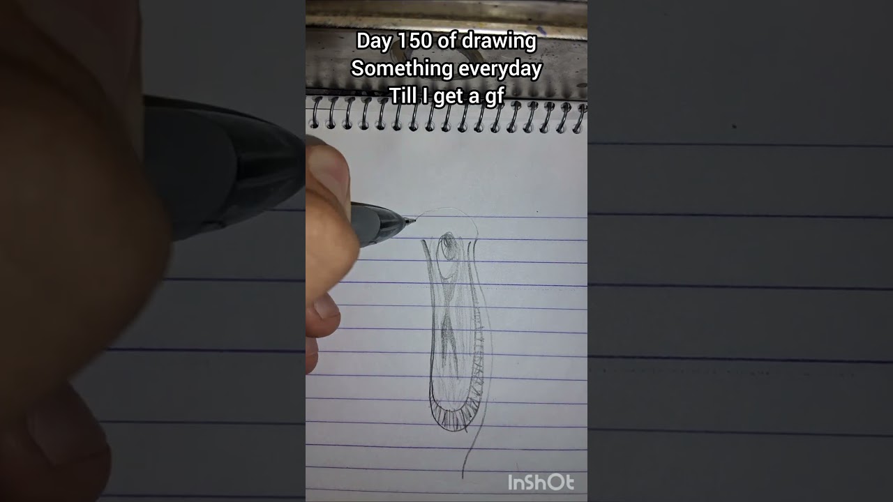 this is Ben. he's just a little sick. (day 150) #drawing #art #pleaselookatmylongformvideos!!!!