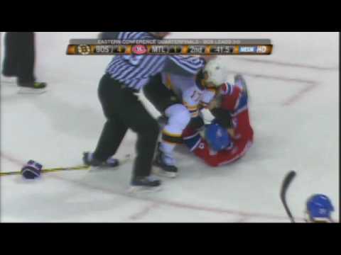 Milan Lucic vs Mike Komisarek