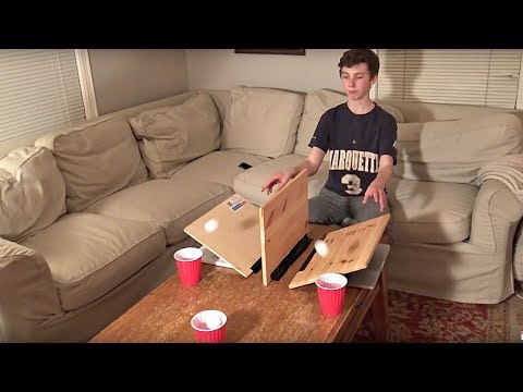 Ping Pong Trick Shots (With a Fidget Spinner Shot) | That's Amazing
