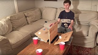 Ping Pong Trick Shots With a Fidget Spinner Shot|Thats Amazing