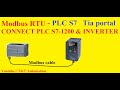 Modbus RTU RS485 PLC S71200 Connect Inverter Truyền Thông Modbus PLC điều Khiển Biến Tần