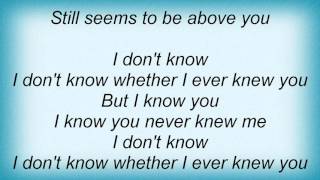 Magazine - You Never Knew Me Lyrics