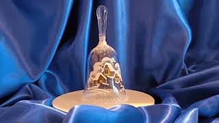 Vánoční skleněný zvonek s držadlem ČIRÁ VÍSKA 1 ks