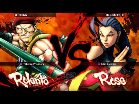 USF4 @ NLBC #138 - Sketch (Rolento) vs MasterMike (Rose) [720p/60fps]