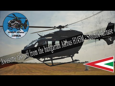 😮 Awesome take off from the hungarian Airbus H145M - Szolnok Airbase 😮