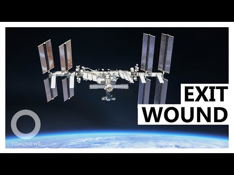 Super-Fast Space Junk Punches Hole Through Space Station