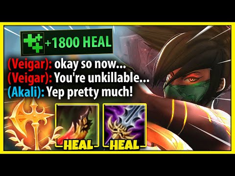 The LEGENDARY KR Bruiser Akali build is BACK...and has INSANE Healing! - League of Legends