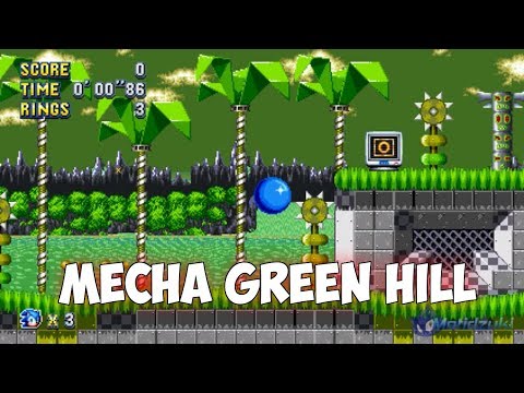 Sonic Mania - Mecha Green Hill Zone | Walkthrough ⮚ Sonic Mania Mods