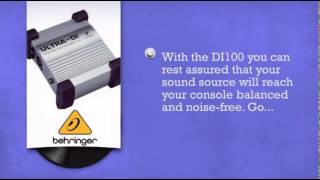 Video thumbnail for Behringer Ultra-di DI100 - DJkit.com by djkit®