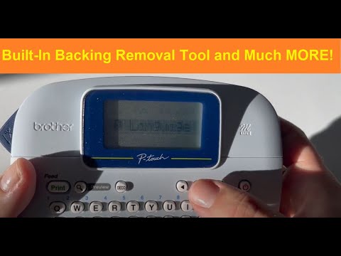 Brother PT-M95: Muitas dicas, recursos e como usar o descascador integrado.