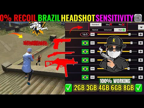 All Gun Headshot Sensitivity Setting After New OB49 Update | Free Fire Max Auto Headshot Sensitivity