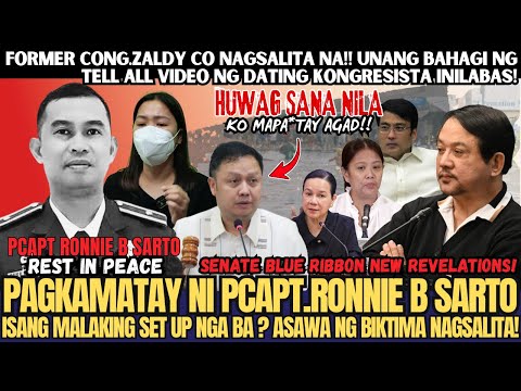 PAGKAMATAY NI PCAPT.RONNIE B SARTO ISANG MALAKING SET UP NGA BA ? ASAWA NG BIKTIMA NAGSALITA!