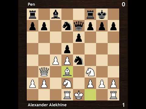 Alexander Alekhine vs Pen | Simultaneous 1918