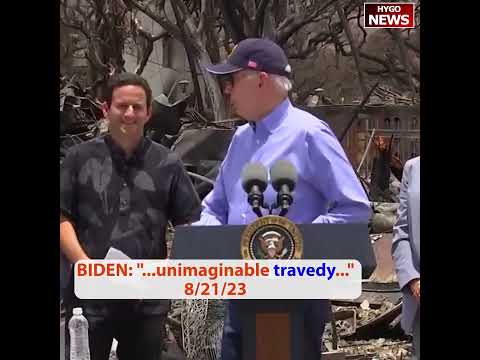 Biden Maui Visit With Mispronunciations + Cotton: "Trump Border Wall Worth $300M Sold For 2 Cents"