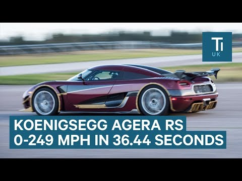 Koenigsegg Agera RS Smashes Bugatti's 0-249 MPH Record