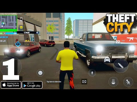Theft City RP : Online Open World Gameplay Walkthrough Part-1 (Android, iOS)