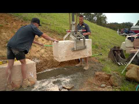 Supreme Sandstone Lower Hunter Valley Sandstone Retaining Wall Project
