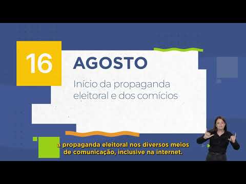 Calendário eleitoral - propaganda eleitoral gratuita