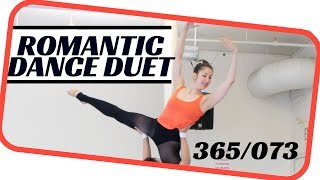 Romantic dance duet-  slow ballet dance -ballet 073