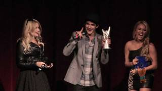 YOUTH ROCK AWARDS Part 1- Tyler Posey w/ Lost in Kostko, Twilight's Booboo Stewart 