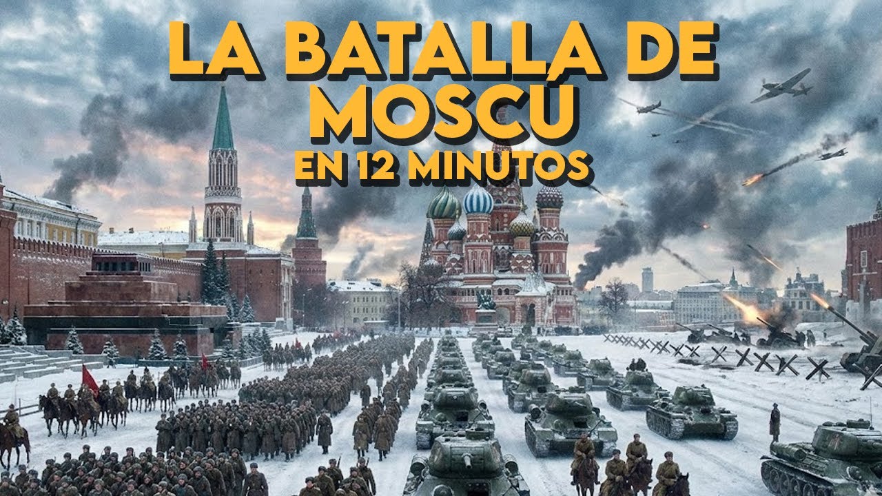 ✅La BATALLA de MOSCÚ en 12 minutos | La BATALLA que cambió la SEGUNDA GUERRA MUNDIAL