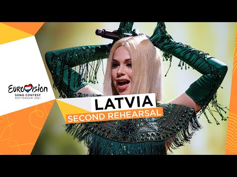 Samanta Tīna - The Moon Is Rising - Second Rehearsal - Latvia 🇱🇻 - Eurovision 2021