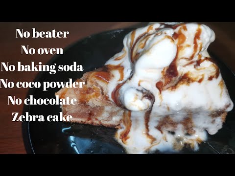 Ovenum beaterum/ baking soda, cocopowder, chocolate/ onnum illathe oru zebra cake recipe