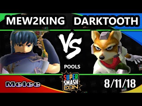SSC 2018 SSBM - FOX MVG | Mew2King (Marth) Vs. Darktooth (Fox) Smash Melee Pools