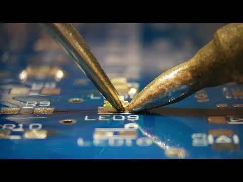 SMD soldering tutorial - 0805 LED