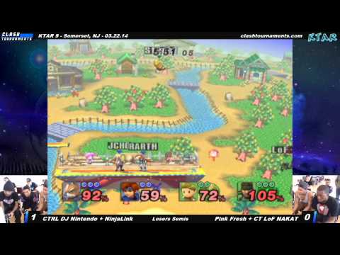 KTAR 9 - CTRL DJ Nintendo + NinjaLink vs CT LoF NAKAT + Pink Fresh - Project M