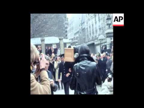 SYND01/03/71 FUNERAL OF POPULAR FRENCH ACTOR FERNANDEL
