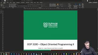OOP3200  - F2020 - Week 13 - Part 2 - Java Lab 4 Details