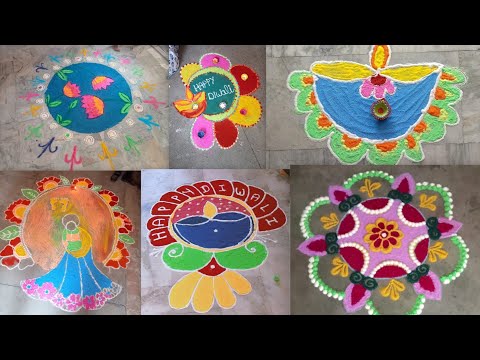 Rangoli of classes in our school on the occasion of Diwali celebration 😍