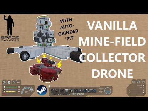 Vanilla Mine Collector Drone Tutorial - Space Engineers