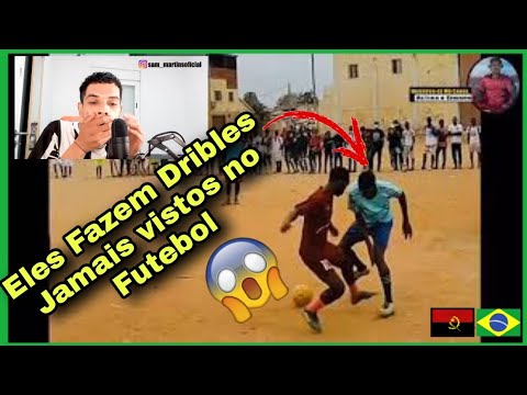 Brasileiro React a Dribles Provocativos & Lances Mais Humilhantes do Futebol de Rua Em Angola