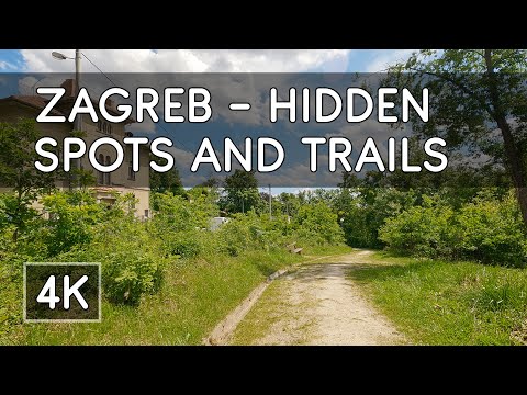 Walking Tour: Hidden Spots and Trails in the Center of Zagreb, Croatia - 4K UHD Virtual Travel