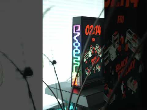 Khung Hình Divoom Times Frame – Màn hình IPS trong suốt, đèn RGB đồng bộ theo nhạc