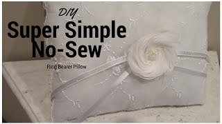 DIY Super Simple No-Sew Ring Bearer Pillow