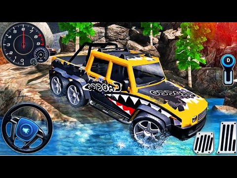 Offroad 6x6 Monster Truck Driving - Luxury Jeep Hummer Mountain Driver - Android GamePlay