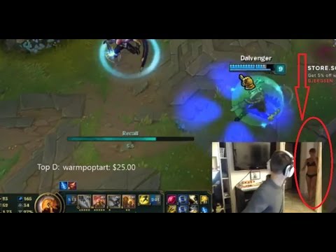 Bjergsen Mom Walks on Stream with Bikini