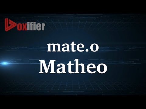 How to Pronunce Matheo in French - Voxifier.com