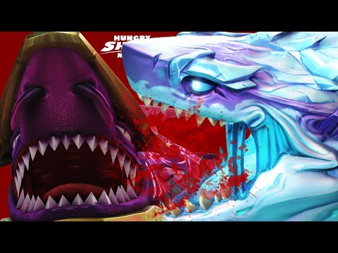 ABYSSAL VS SHIN SHARKJIRA BATTLE WHO WILL WIN? - Hungry Shark World