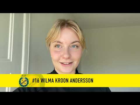 WILMA KROON ANDERSSON UPPMANAR INFÖR MÅNDAGENS FINALMATCH!