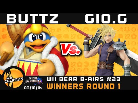 WBB #23 | Buttz (DDD) vs Gio.G (Cloud, Donkey Kong) - Winners Round 1 - Sm4sh Singles
