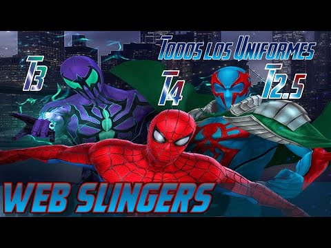 SPIDER-MAN T4 CHASM T3 Y ARACHKNIGHT 2099 T2.5 WEB SLINGERS UPDATE+GAMEPLAY MARVEL FUTURE FIGHT