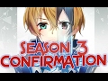 SWORD ART ONLINE SEASON 3 Alicization Arc 2017 Confirmed Via Ordinal Scale Credits