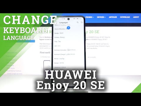 How to Change Keyboard Language in HUAWEI Enjoy 20 SE – Find Keyboard Dictionary