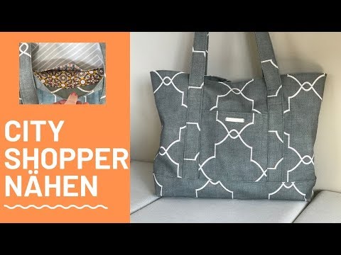👜 Sewing a bag | DIY TOTE BAG | with lining | with outer and inner pockets | easy sewing instruct...