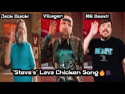 "Steve's" Lava Chicken but with Different Characters - A Minecraft Meme
